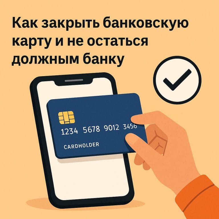 Как закрыть банковскую карту и не остаться должным банку