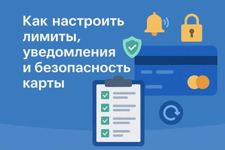 Как настроить лимиты, уведомления и безопасность карты