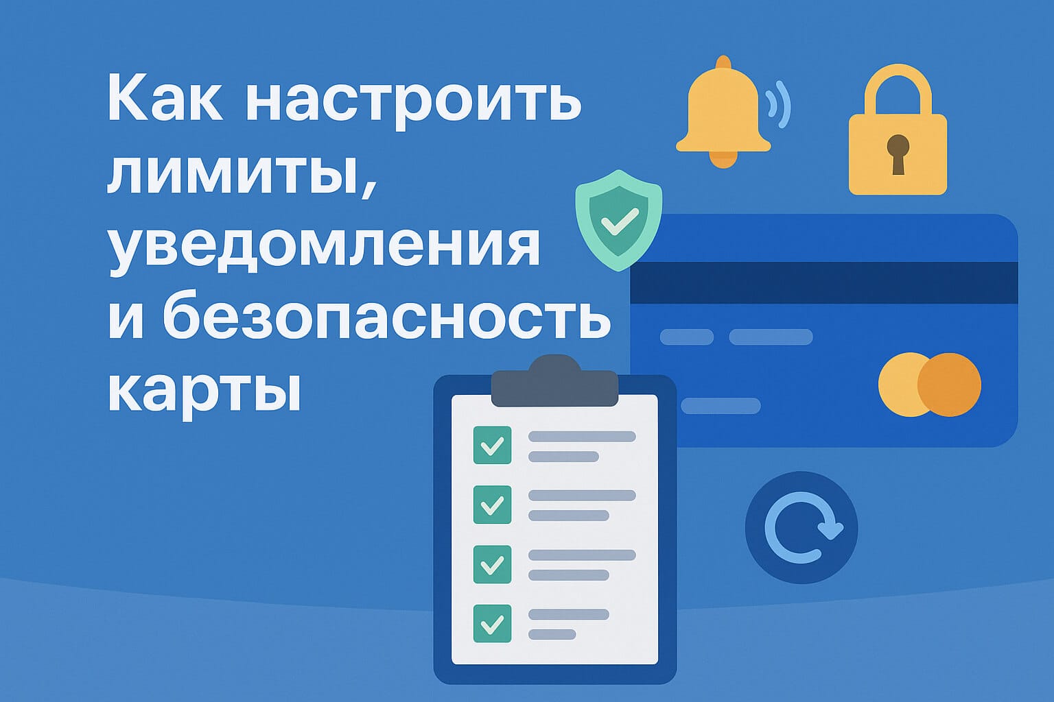 Как настроить лимиты, уведомления и безопасность карты