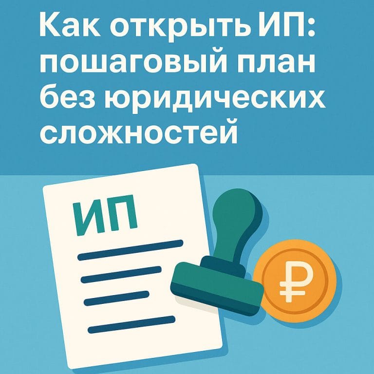 Как открыть ИП: пошаговый план без юридических сложностей