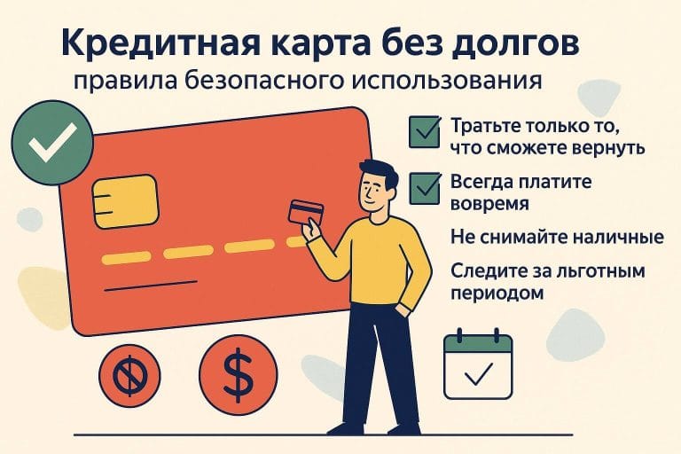 Кредитная карта без долгов: правила безопасного использования